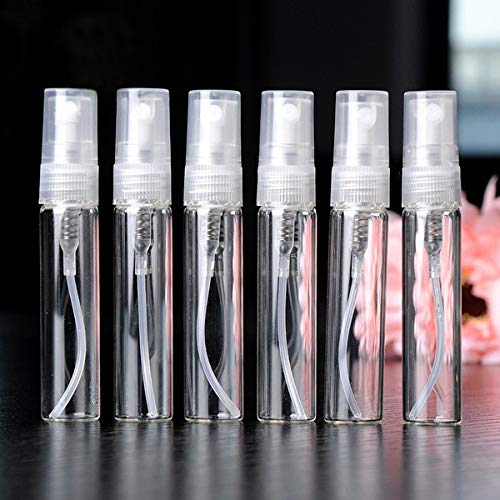 Hunky Dory 12pcs Transparent 8ml Glass Empty Pocket Pen Spray Bottle Refillable Bottle Saniztizer Toner Perfume Attar Lotion Moisture Oil Pack of 12 - Image 2