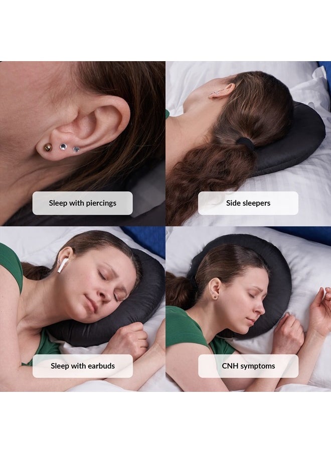 ODOXIA - Piercing Pillow | Ear Piercing Pillow for Side Sleepers | Relieves Ear Pain | Adjustable Filling | Donut Pillow for Ear | Reduces Ear Pressure | Pillow with Ear Hole | CNH Ear Pillow | Earring Pillow - Image 1