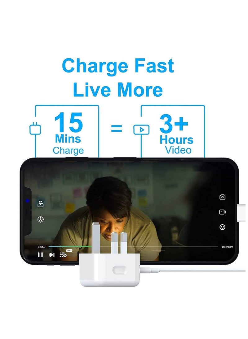 Ntech 20W Type C Fast Charger Plug Power Delivery Wall Adapter Compatible For iPad Pro 11 inch 2021/2020/2018,) iPad Mini 6th, (Pixel 6/5/3XL/Galaxy (1m) - Image 4