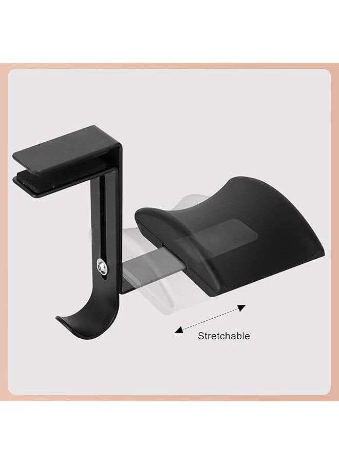 X spring Desk Headphone Hanger Space Saving Adjustable Aluminum Headphone Stand Under Desk Headphone Stand With Storage Hook Headphone Hanger For All Headphones  - Image 3