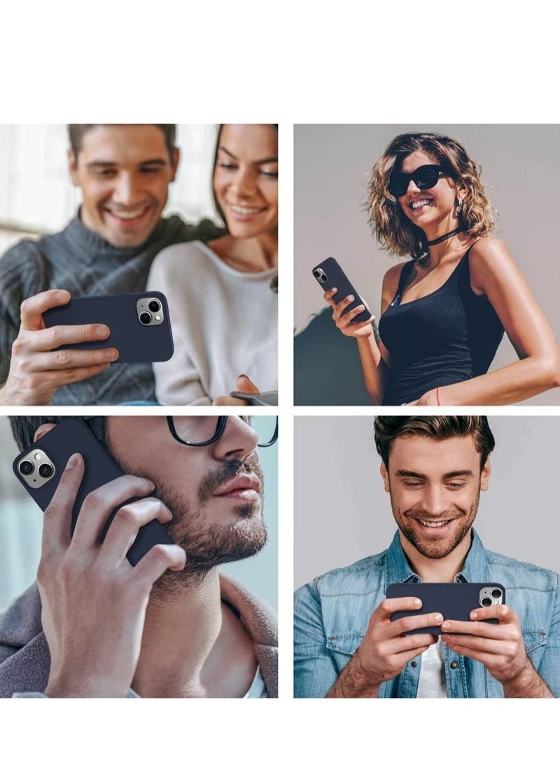 Raxoom Compatible iPhone 14 Plus Case Silicone Ultra-Thin [Dynamic Series] Slim Soft Gel Rubber with Camera Protection Anti-Scratch Microfiber Lining Cushion Shockproof Cover 2022 6.7"-Blue - Image 3