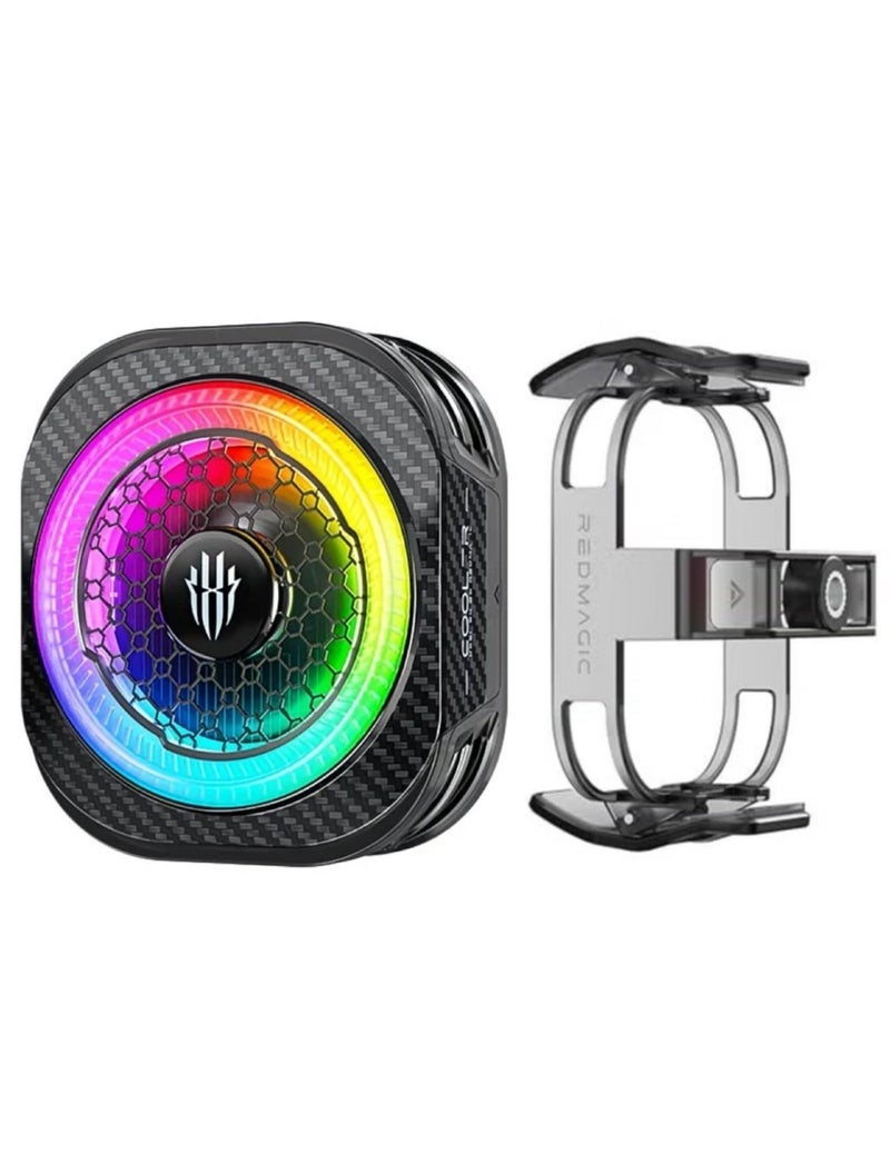 Nubia Red Magic Phone Cooler RedMagic 8 Pro Magnetic Phone/Tablet Cooler – 36 W Ultra-Cooling Gaming Fan with Graphene Heatsink, Magnetic Mount & Clip – Cooling Fan For Smartphones, Tablets, iPad & Steam Deck (Perfect for PUBG Mobile, COD & More) - Image 1
