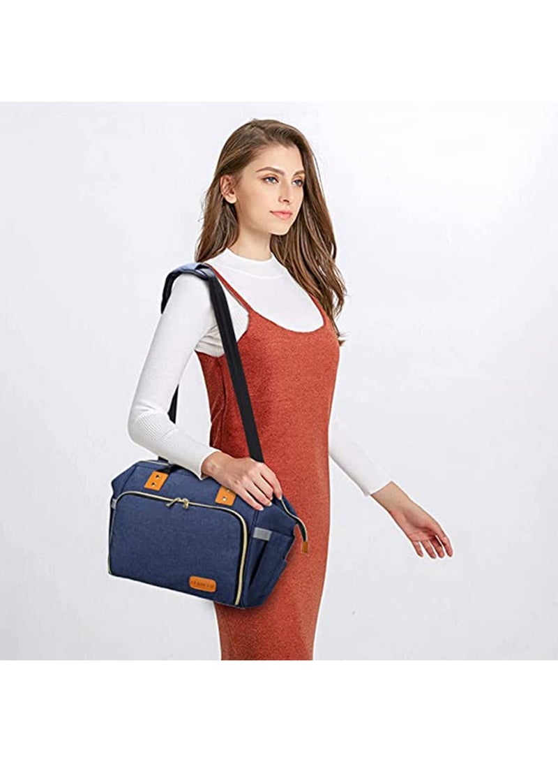 GT-Wheel Diaper Mummy Bag Tote with Bottle Case and Changing Pad, Dikaslon Large Travel Diaper Tote for Mom and Dad, Multifunction Baby Bag for Boys and Girls - Image 3
