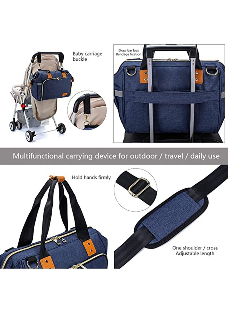 GT-Wheel Diaper Mummy Bag Tote with Bottle Case and Changing Pad, Dikaslon Large Travel Diaper Tote for Mom and Dad, Multifunction Baby Bag for Boys and Girls - Image 2