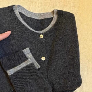 Autumn/Winter New Womens Knitted Sweater Jacket Two-Piece Illusion Top Age-Reducing Artistic Foldable Wool Cardigan Dark gray - pzsku/ZC39C142AAA7F49610CBCZ/45/1746226072/9489a747-e000-42d9-b263-6325e1a94256