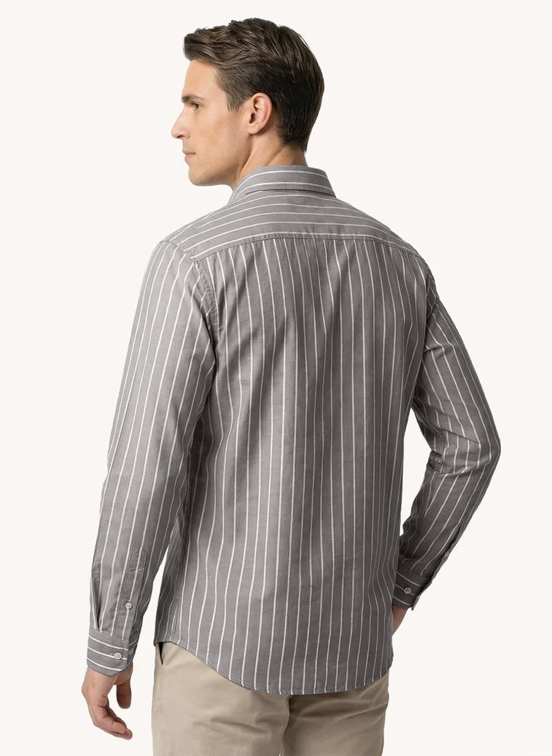 Nautica  Men Regular Fit Long Sleeve Dyed Cotton Casual Shirt for Workwear and Weekend Wear-Green for Men | Best Price UAE