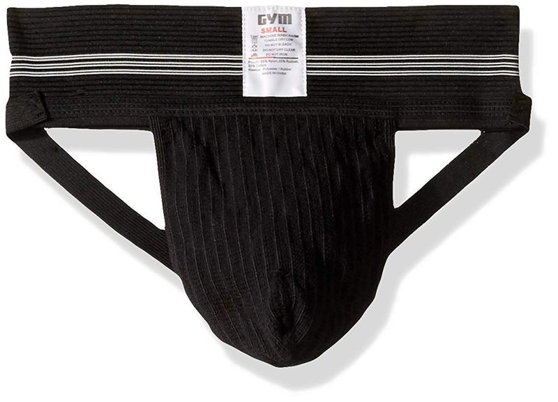 GYM Mens Old School Jockstrap (Large, Black, 1-Pack) - Image 2
