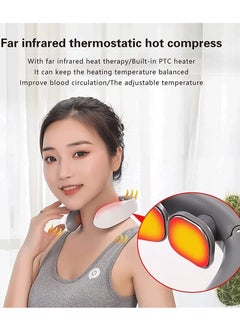 KONKA Neck Massager,  Electric Artery Neck Massager And Heating,  Used To Relieve Thermal Fatigue And pain 3 Head Deep Tissue Massage To Promote Blood Circulation, Electric Massage Pillow Neck/Shoulder  - Image 2