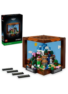 LEGO ماين كرافت طاولة الصياغة، مجموعة بناء قابلة للبناء من لعبة الفيديو مصنوعة من الطوب مع شخصيات، عوالم وبيئات، نموذج بمناسبة الذكرى السنوية الخامسة عشر، فكرة هدية للبناء والعرض للكبار 21265 (1195 قطعة)  - Image 1