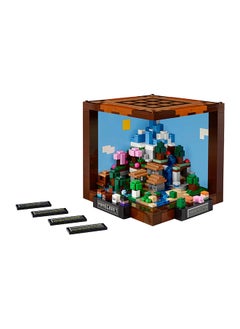 LEGO ماين كرافت طاولة الصياغة، مجموعة بناء قابلة للبناء من لعبة الفيديو مصنوعة من الطوب مع شخصيات، عوالم وبيئات، نموذج بمناسبة الذكرى السنوية الخامسة عشر، فكرة هدية للبناء والعرض للكبار 21265 (1195 قطعة)  - Image 4