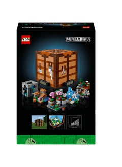 LEGO ماين كرافت طاولة الصياغة، مجموعة بناء قابلة للبناء من لعبة الفيديو مصنوعة من الطوب مع شخصيات، عوالم وبيئات، نموذج بمناسبة الذكرى السنوية الخامسة عشر، فكرة هدية للبناء والعرض للكبار 21265 (1195 قطعة)  - Image 3