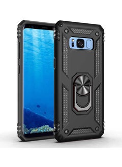 FUJIMAX Samsung Galaxy S8 Case Ring Phone Case with Armor Feature for Horizontal and Vertical Use