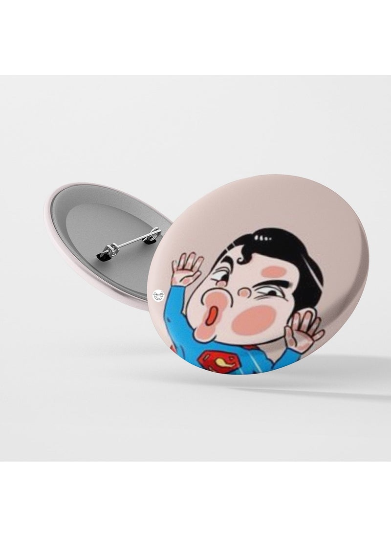 Reeman Design Brooch printed with anime Spider-Man design 