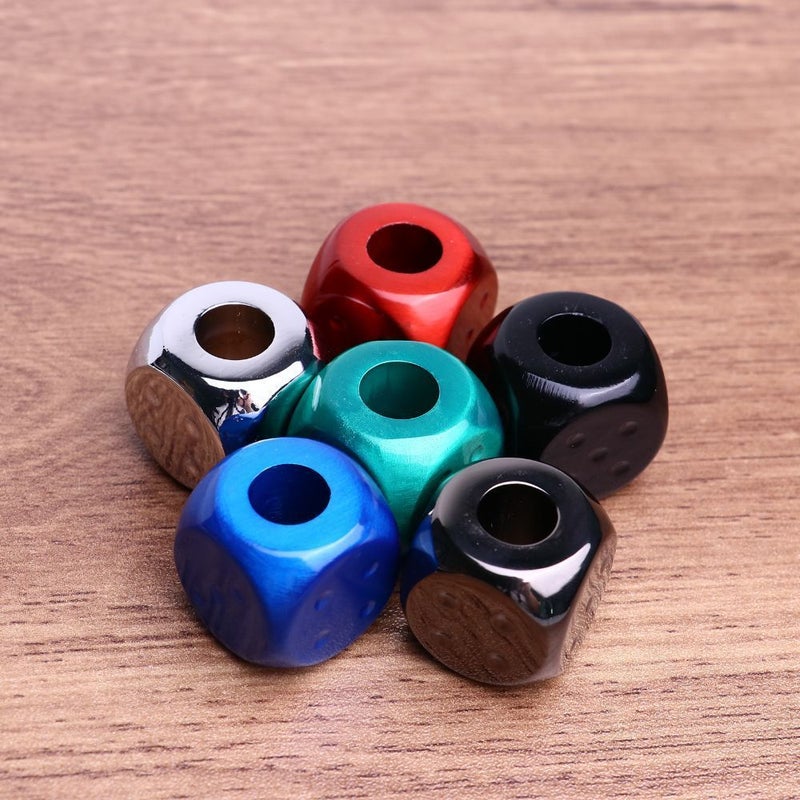 Portable Mini Ashtray 2pcs Metal Cigarette Butts Holder Mixed Color - Image 1
