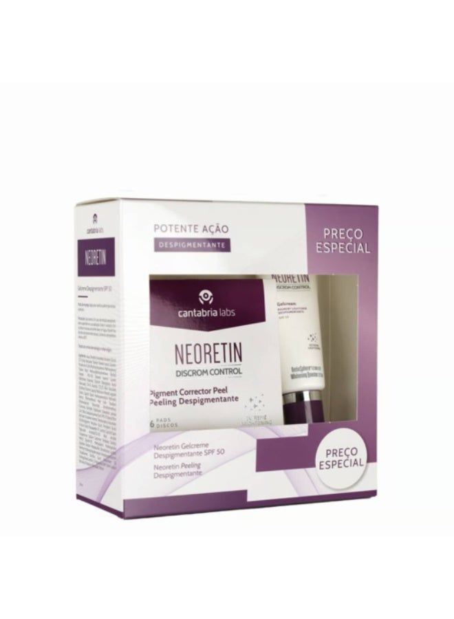 Neoretin Discrom Control Gel Cream + Lightening Peel Pads Gift Set - Image 1