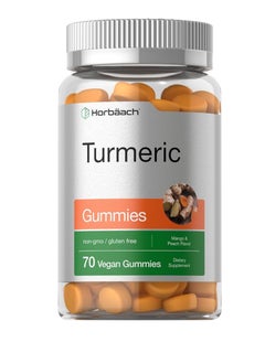 Horbäach Turmeric Curcumin with Ginger 70 Gummies 23 Serving 