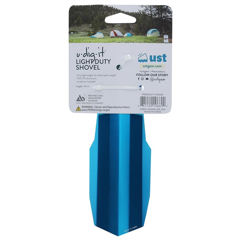 ust U-Dig-It Light Duty Shovel with Convenient, Lightweight Design for Outdoor Survival, Camping, Hiking - Image 3