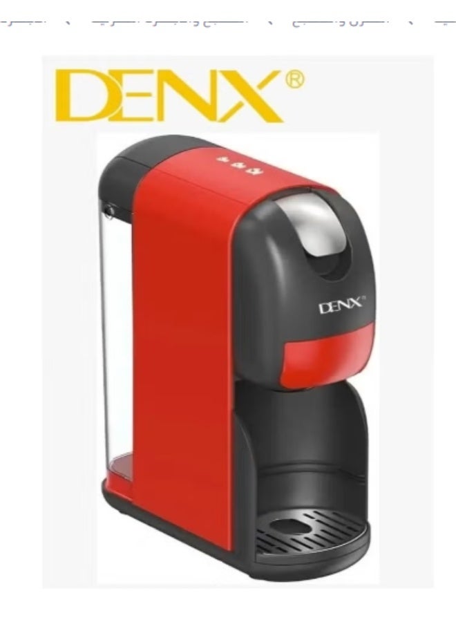 Denx DX3416 3-in-1 Multi-Capsule Coffee Machine - 20 Bar Pressure, 1400 Watts, 1 Liter Capacity, Automatic Shut-Off, 1-Minute Brewing, Compatible with Multi-Capsules - Image 3