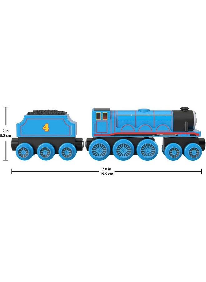 THOMAS & FRIENDS Thomas & Friends Wooden Railway, Gordon Toy Train, Push-Along Engine and Coal Car for Kids Ages 2 and Up  - Image 5