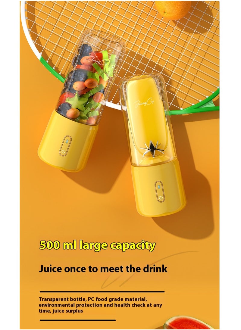 500ML Wireless Portable Blender,Powerful 12 Blades,USB-C Rechargeable,  Personal Size Handheld Blender Electric Juicer Blender, Juice Maker Mixer Shakes Juicer Machine, Baby Food Maker (White)