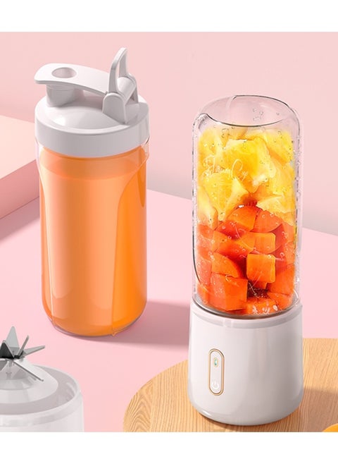 500ML Wireless Portable Blender,Powerful 12 Blades,USB-C Rechargeable,  Personal Size Handheld Blender Electric Juicer Blender, Juice Maker Mixer Shakes Juicer Machine, Baby Food Maker (White)