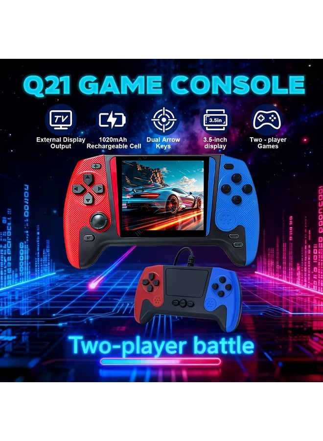 Q21 Portable Retro Video Handheld Games Console 3.5-Inch Joystick Console Built-In 500 Game Wireless Controller Gaming Stick Rechargeable Connected TV - Image 2