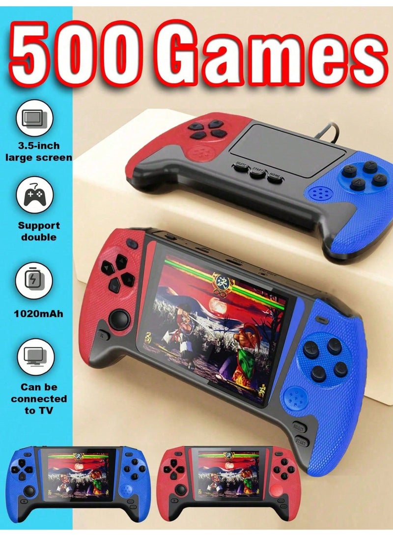 Q21 Portable Retro Video Handheld Games Console 3.5-Inch Joystick Console Built-In 500 Game Wireless Controller Gaming Stick Rechargeable Connected TV - Image 1