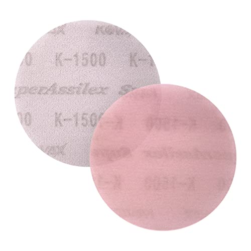 Eagle Abrasives Super Assilex Flexible 3 inch Sanding Discs, PEACH K-1500, Hook & Loop, 730-2505, 50 Discs + Interface Pad - Image 4