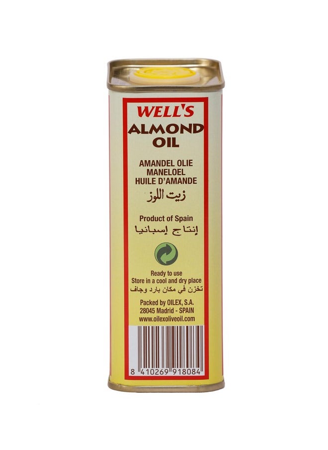 Well's - Wells 100% Pure Almond Oil Packed And Imported From Spain 400Ml | Sweet Almond Oil For Body, Skin & Hair | Helps Enhance Memory | For New Born Baby Massage | Beauty & Skin Massage - Image 1