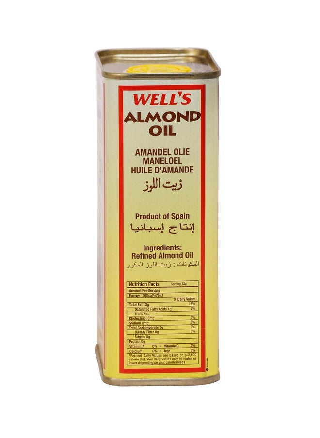 Well's - Wells 100% Pure Almond Oil Packed And Imported From Spain 400Ml | Sweet Almond Oil For Body, Skin & Hair | Helps Enhance Memory | For New Born Baby Massage | Beauty & Skin Massage - Image 1