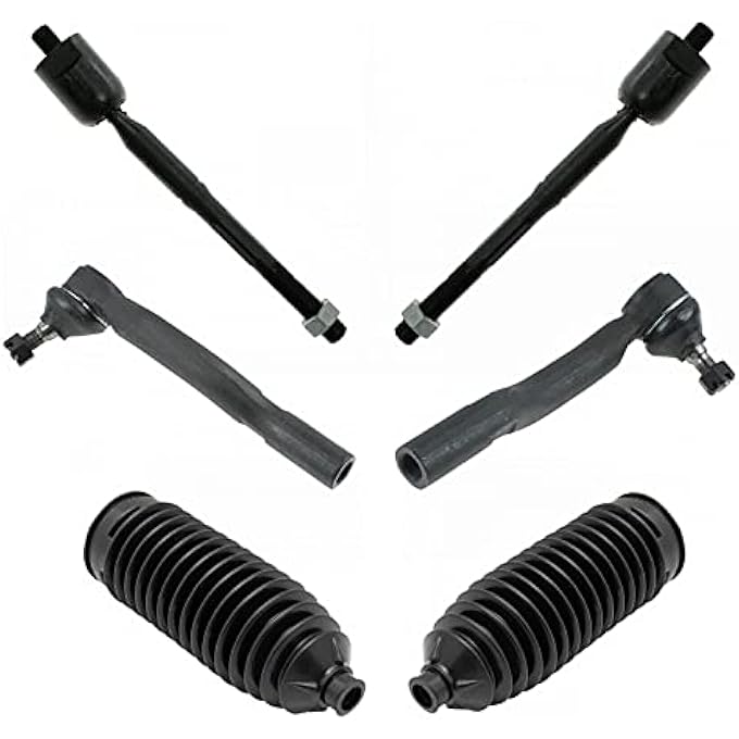 تي آر كيو قضيب ربط أمامي داخلي خارجي مع أغطية جانبية يسار ويمين، 6 قطع لسيارة تويوتا كامري سولارا لكزس Es330 - Image 2