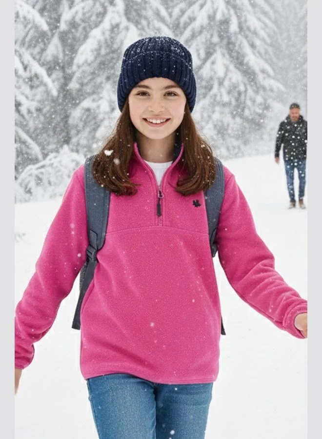 Lela Lela Soft Texture Zippered Stand Collar Raised Winter Fleece Unisex Child POLAR 5905002