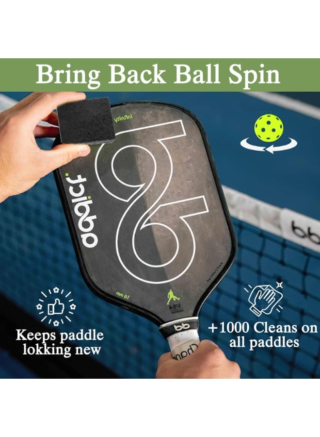 HOMESTAR Pickleball Paddle Eraser, Rubber Pickle Ball Racket Cleaner for Carbon Fiber Paddles, Fast & Easy Rubber Eraser to Wipe Off Dirt, Ball Residue & Surface Marks - Image 3