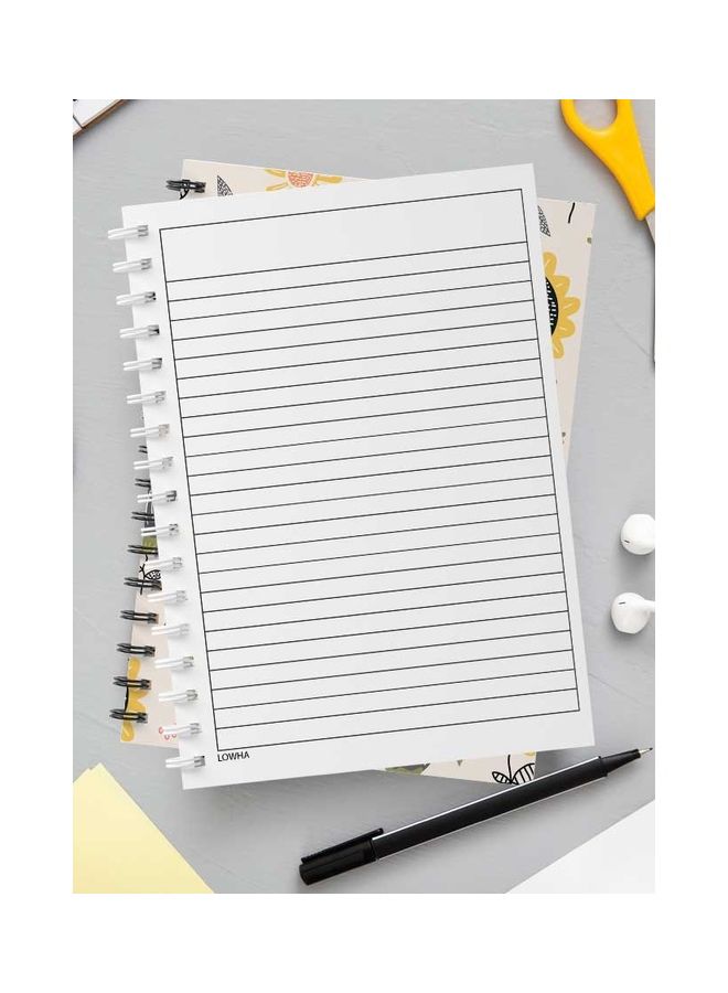 LOWHA Spiral 60 Sheets Notebook My Language 4 for School Or Business Notes Multicolour - Image 3