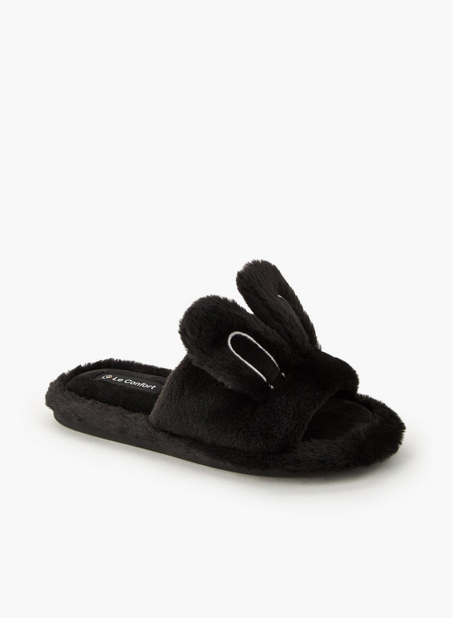 Le Confort Women Bunny Ear Bedroom Slides - Image 1