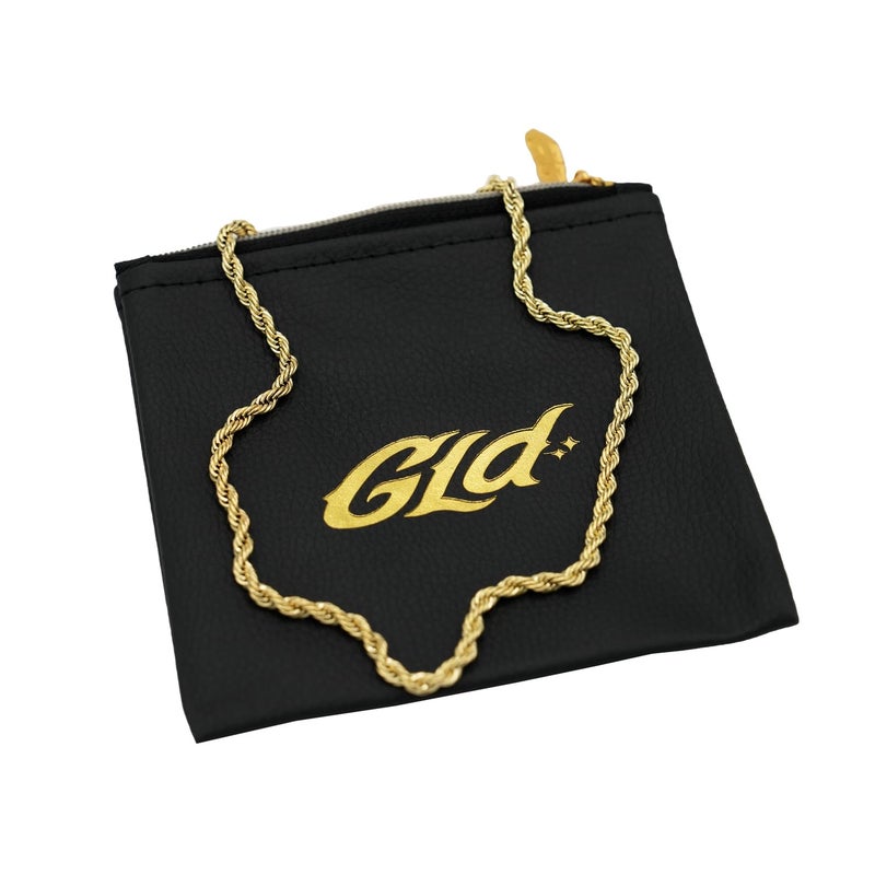 GLD Rope Chain Necklace â€“ 4MM, 20", 18K Gold-Plated Yellow Gold â€“ Snatch-Proof Clasp, Sweat-Proof, Fade-Resistant â€“ Lifetime Quality, Designed in Miami - Image 1