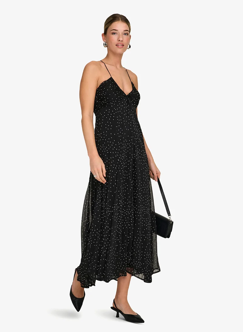 Only  Onlelle  Strap Woven Maxi Dress for Women | Best Price UAE