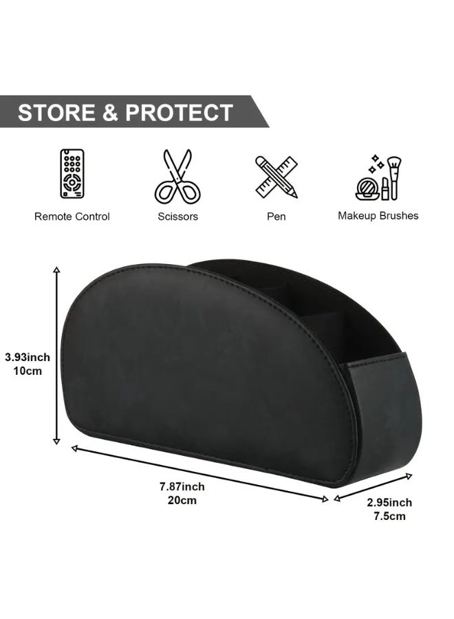 Bukela Five-layer Imitation Leather Remote Control Storage Rack, Tv Remote Control Storage Box, Elegant Room Decoration, Home Kitchen and Bathroom Bedroom Storage Supplies - Image 2
