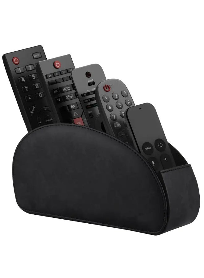 Bukela Five-layer Imitation Leather Remote Control Storage Rack, Tv Remote Control Storage Box, Elegant Room Decoration, Home Kitchen and Bathroom Bedroom Storage Supplies - Image 1