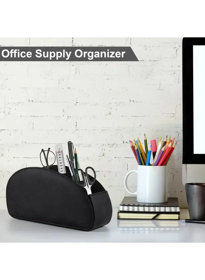 Bukela Five-layer Imitation Leather Remote Control Storage Rack, Tv Remote Control Storage Box, Elegant Room Decoration, Home Kitchen and Bathroom Bedroom Storage Supplies - Image 5