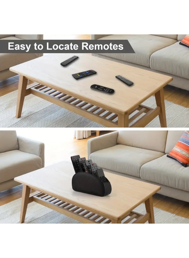 Bukela Five-layer Imitation Leather Remote Control Storage Rack, Tv Remote Control Storage Box, Elegant Room Decoration, Home Kitchen and Bathroom Bedroom Storage Supplies - Image 4