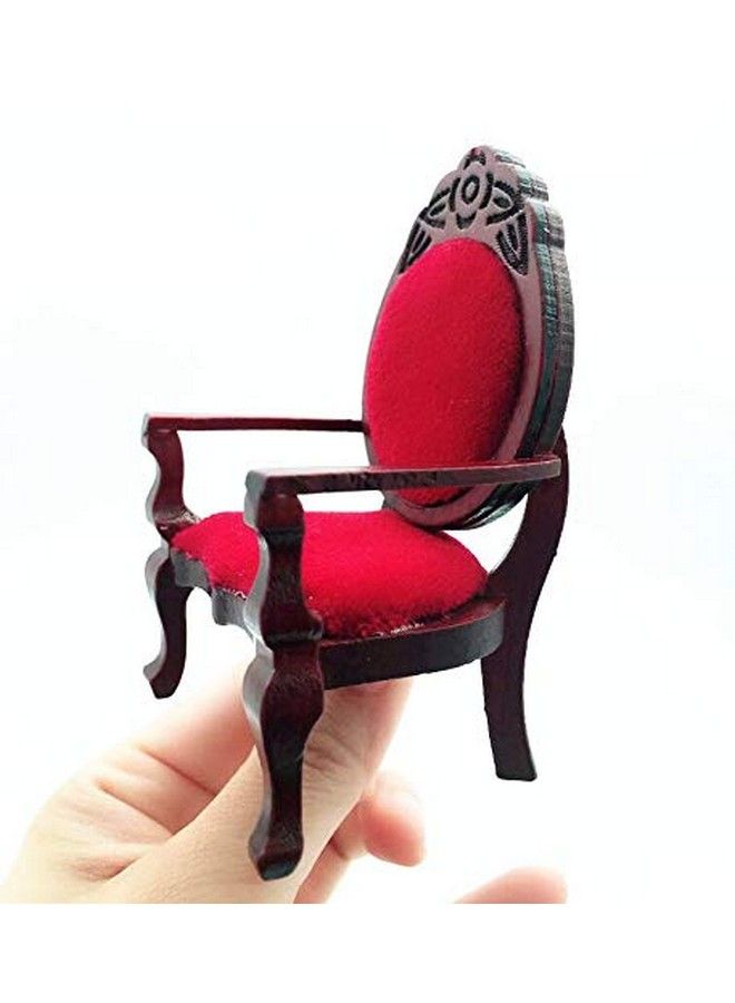 EatingBiting 1:12 Dollhouse Miniature Vintage Retro Single Sofa Chair Furniture For Living Room Bed Room Kitchen Retro Vintage Designed Dolls House Miniature Furniture Action Figures Accessory - Image 3