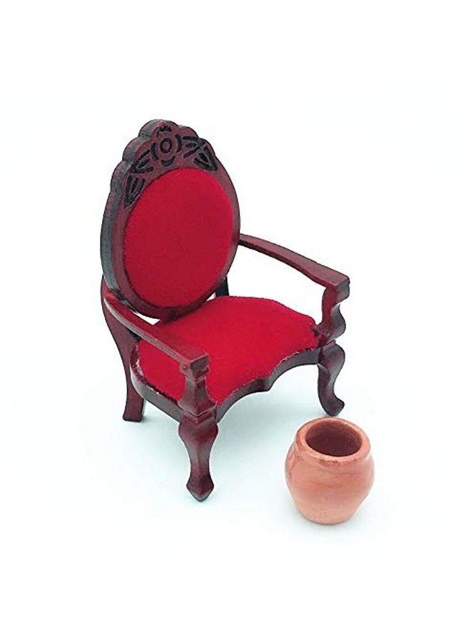 EatingBiting 1:12 Dollhouse Miniature Vintage Retro Single Sofa Chair Furniture For Living Room Bed Room Kitchen Retro Vintage Designed Dolls House Miniature Furniture Action Figures Accessory - Image 4