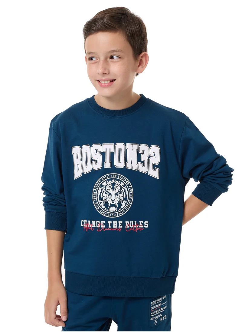 victor and jane Boys' Sweatshirt  (8-14yrs) Navy