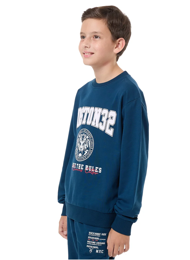 victor and jane Boys' Sweatshirt  (8-14yrs) Navy