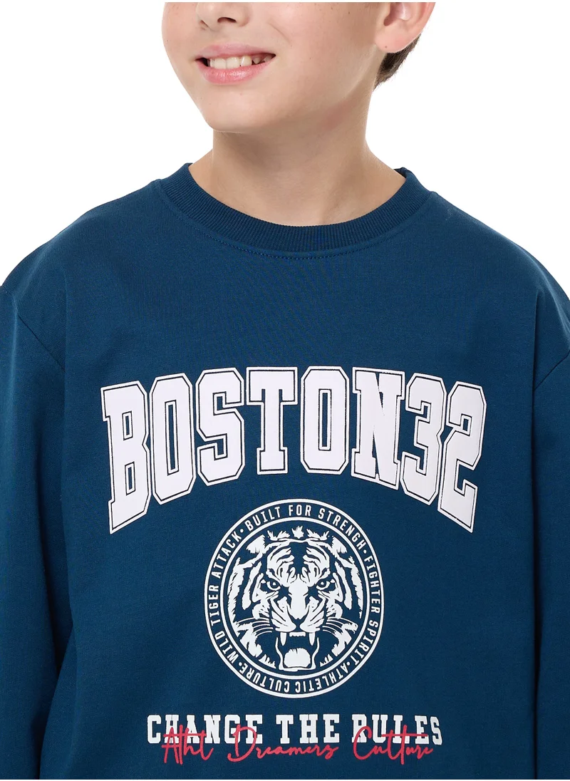 victor and jane Boys' Sweatshirt  (8-14yrs) Navy