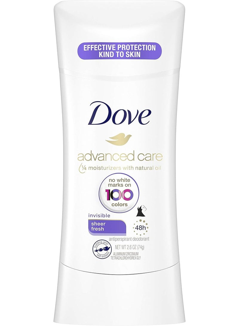 دوف مزيل العرق دوف أدفانسد كير، انتعاش شفاف، 74 جم - Image 1
