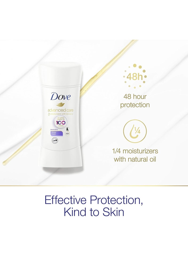 دوف مزيل العرق دوف أدفانسد كير، انتعاش شفاف، 74 جم - Image 2