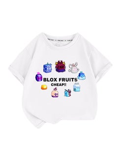 Blox Fruits Unisex Short Sleeve Stylish Top TShirt Tee for Boys Girls Kid Children