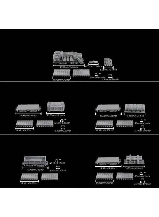 Open Wagon Train Engine Miniature Terrain For Tabletop Adventures Fantasy Role Playing Board Game - Image 3